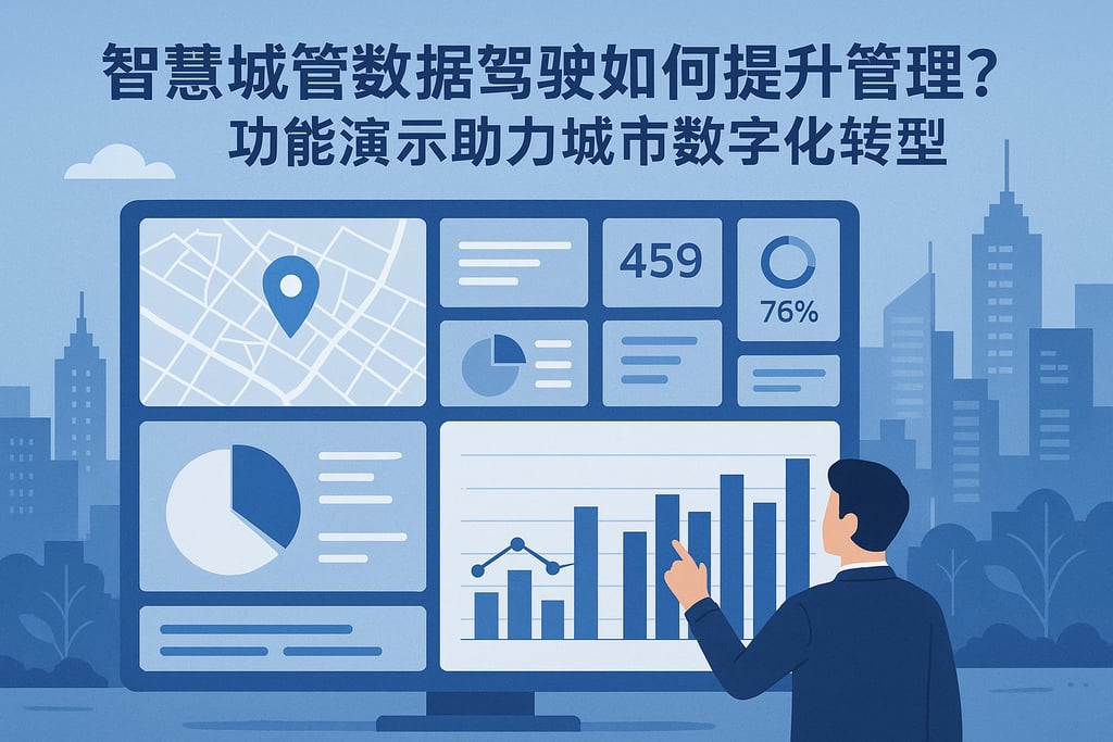 智慧城管数据驾驶舱如何提升管理？功能演示助力城市数字化转型