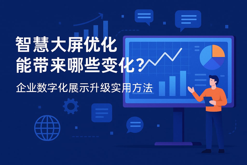 智慧大屏优化能带来哪些变化？企业数字化展示升级实用方法