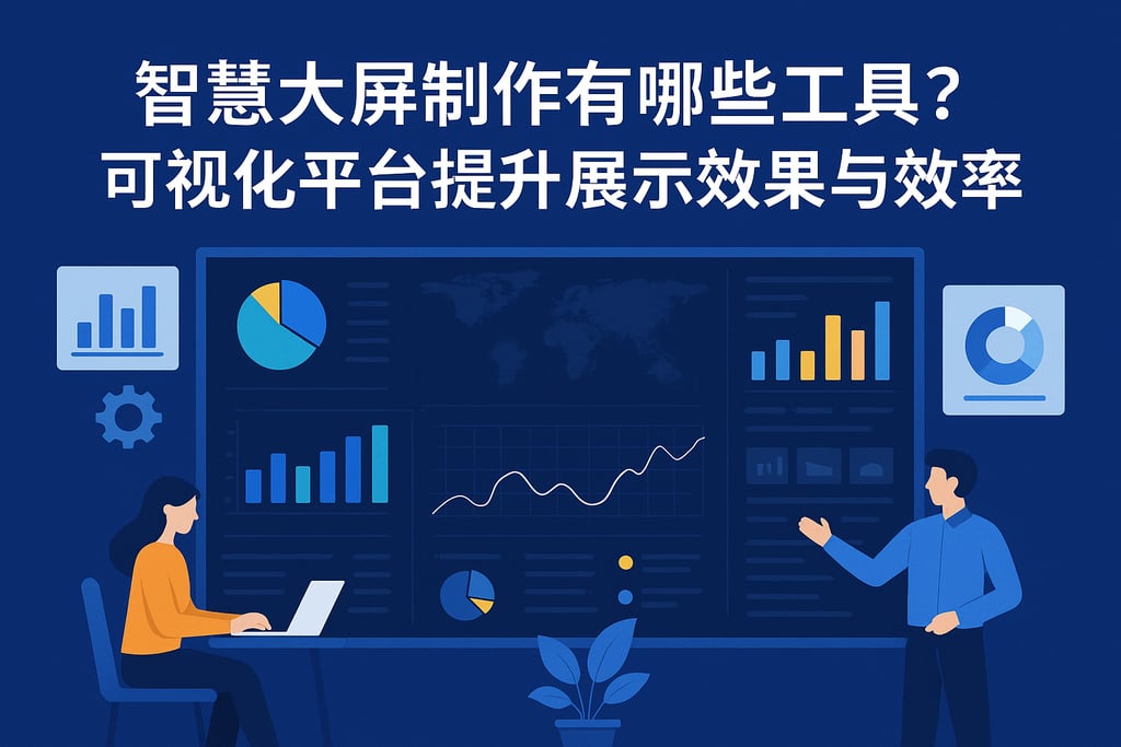 智慧大屏制作有哪些工具？可视化平台提升展示效果与效率