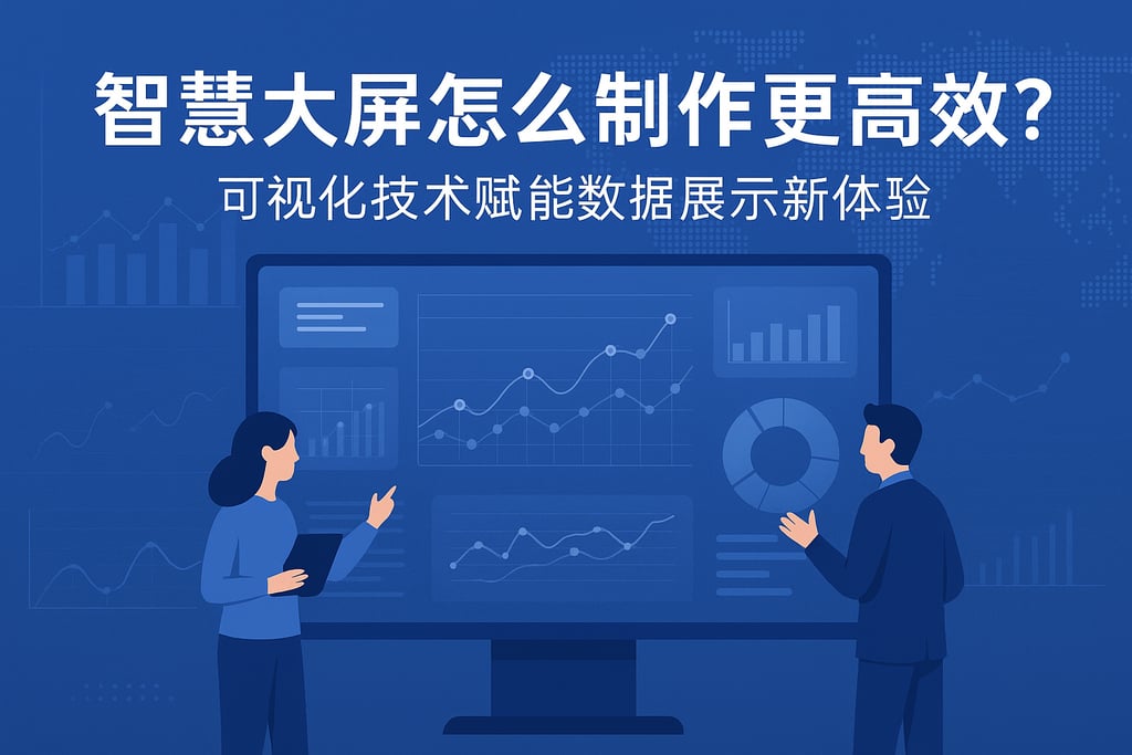 智慧大屏怎么制作更高效？可视化技术赋能数据展示新体验