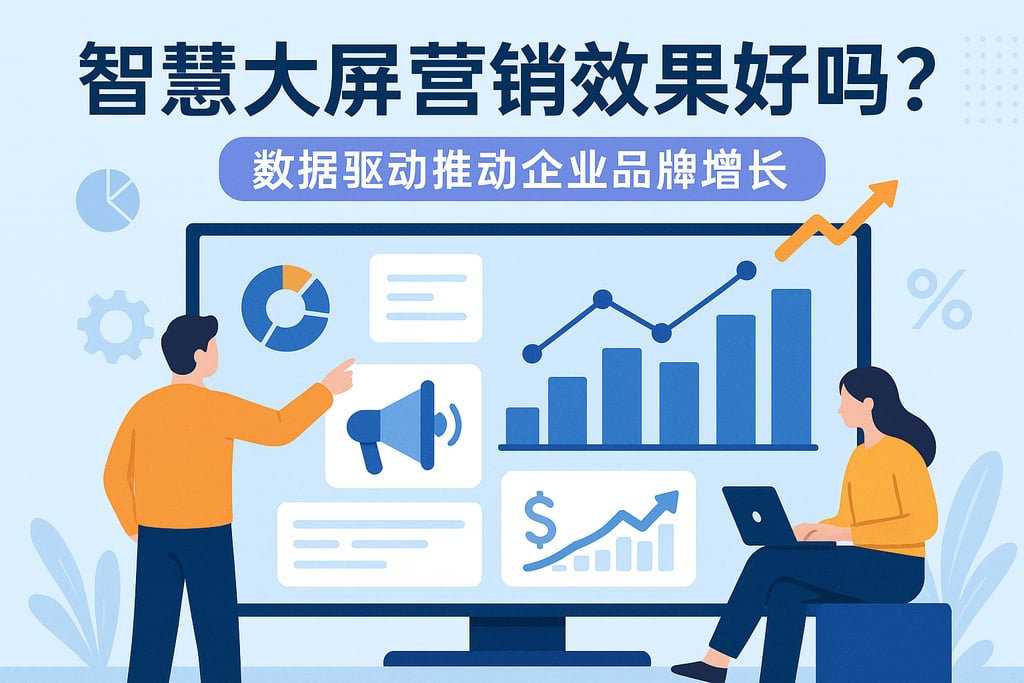 智慧大屏营销效果好吗？数据驱动推动企业品牌增长
