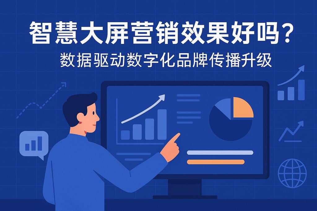 智慧大屏营销效果好吗？数据驱动数字化品牌传播升级