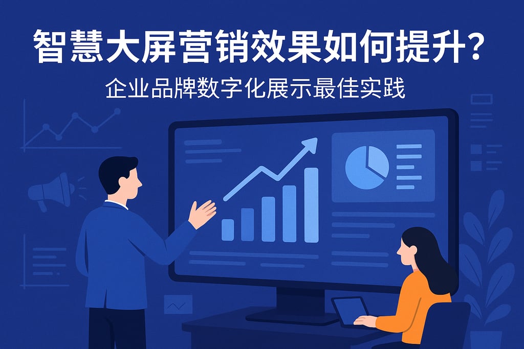 智慧大屏营销效果如何提升？企业品牌数字化展示最佳实践