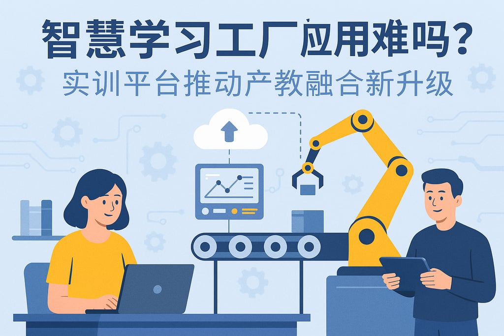 智慧学习工厂应用难吗？实训平台推动产教融合新升级
