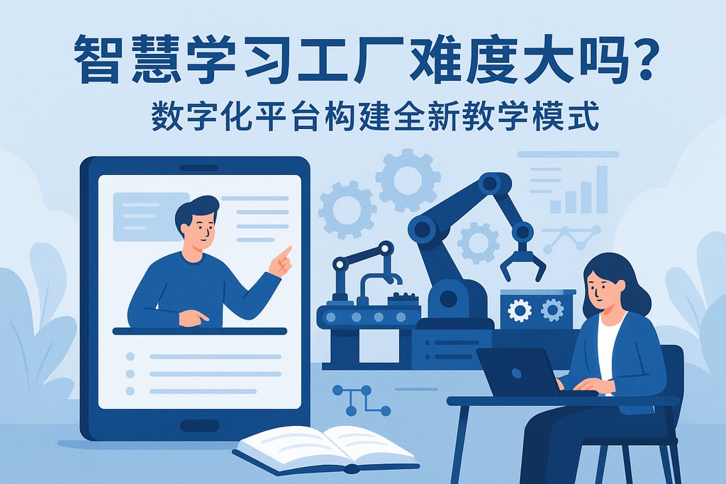 智慧学习工厂难度大吗？数字化平台构建全新教学模式