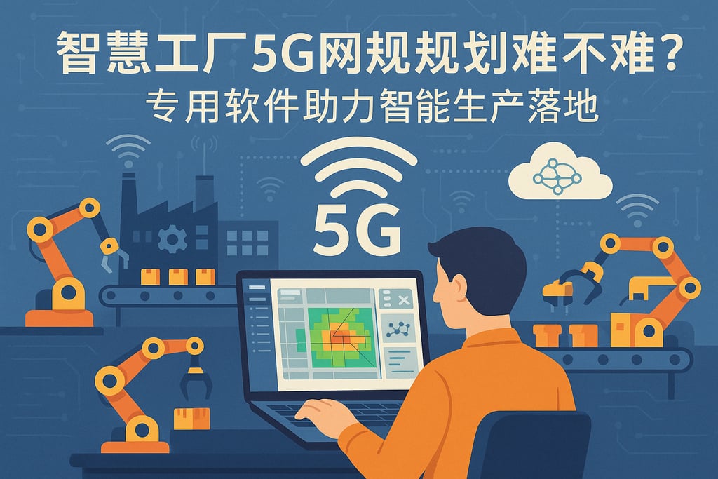 智慧工厂5g网络规划难不难？专用软件助力智能生产落地