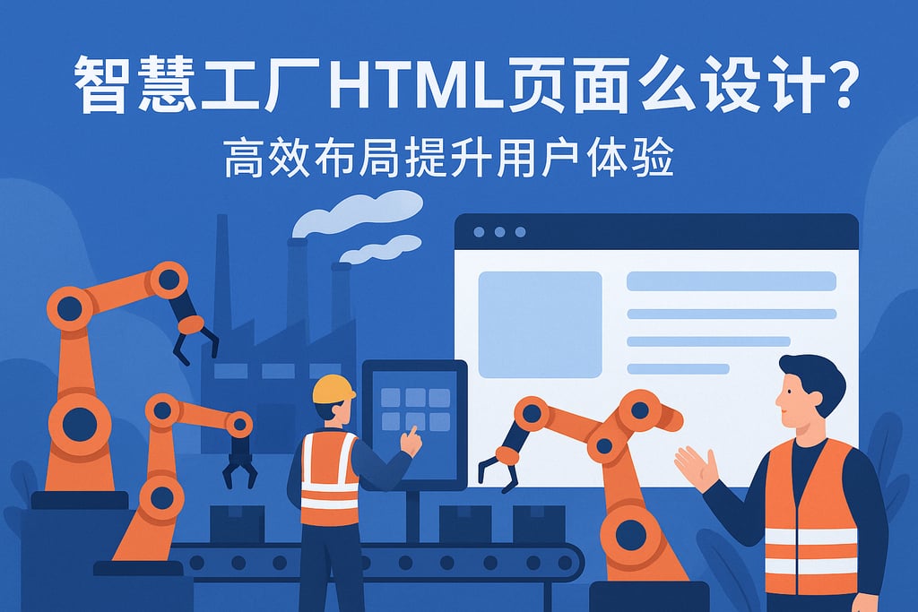 智慧工厂HTML页面怎么设计？高效布局提升用户体验
