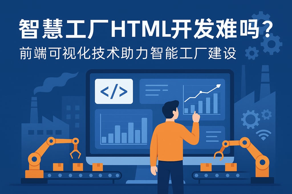 智慧工厂html开发难吗？前端可视化技术助力智能工厂建设