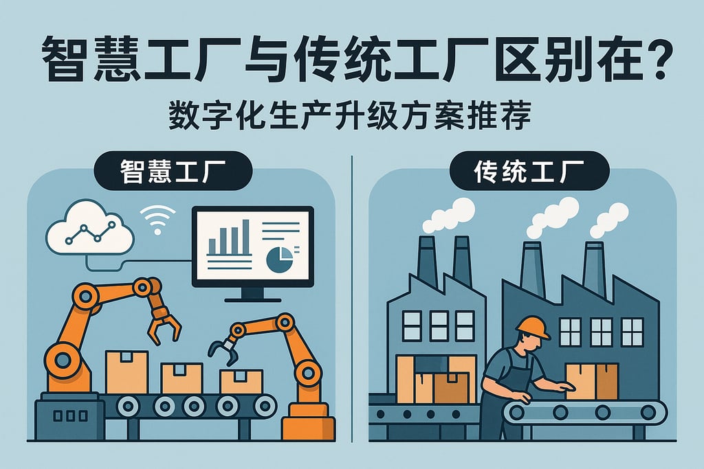 智慧工厂与传统工厂区别在哪？数字化生产升级方案推荐