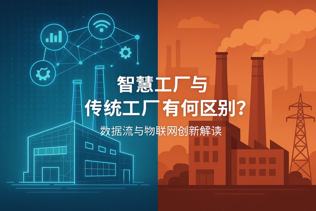 智慧工厂与传统工厂有何区别？数据流与物联网创新解读