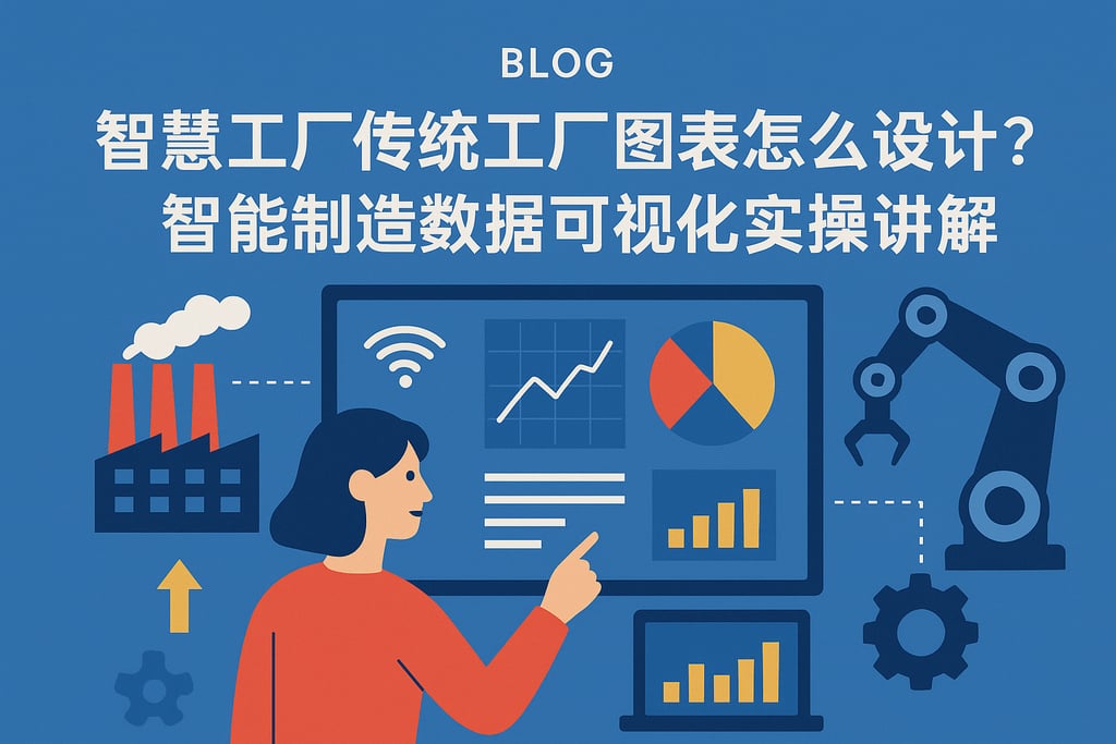 智慧工厂传统工厂图表怎么设计？智能制造数据可视化实操讲解
