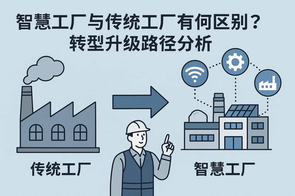 智慧工厂传统工厂有哪些区别？转型升级路径分析