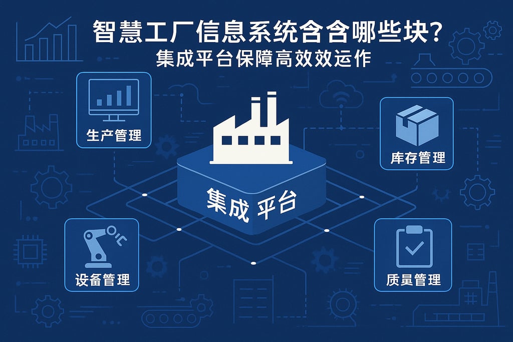智慧工厂信息系统包含哪些模块？集成平台保障高效运作