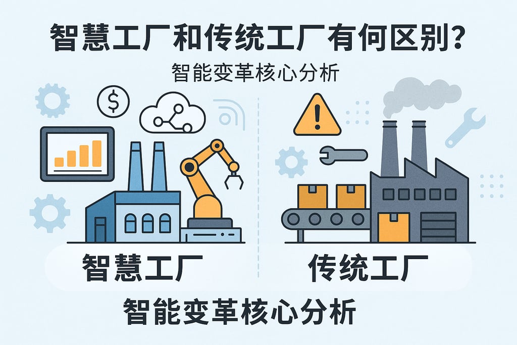 智慧工厂和传统工厂有何区别？智能变革核心分析