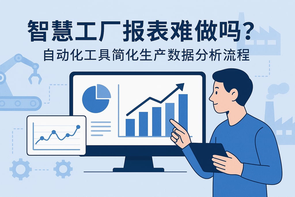 智慧工厂报表难做吗？自动化工具简化生产数据分析流程