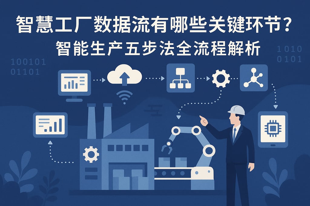 智慧工厂数据流有哪些关键环节？智能生产五步法全流程解析