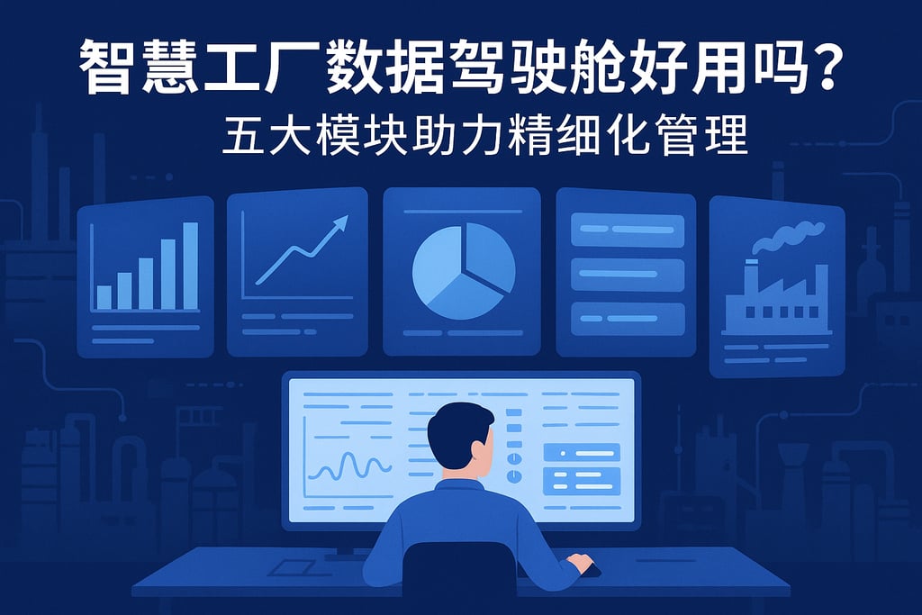 智慧工厂数据驾驶舱好用吗？五大模块助力精细化管理