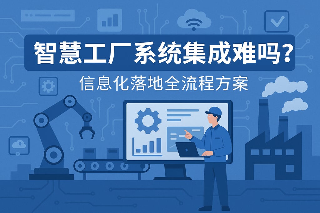 智慧工厂系统集成难吗？信息化落地全流程方案