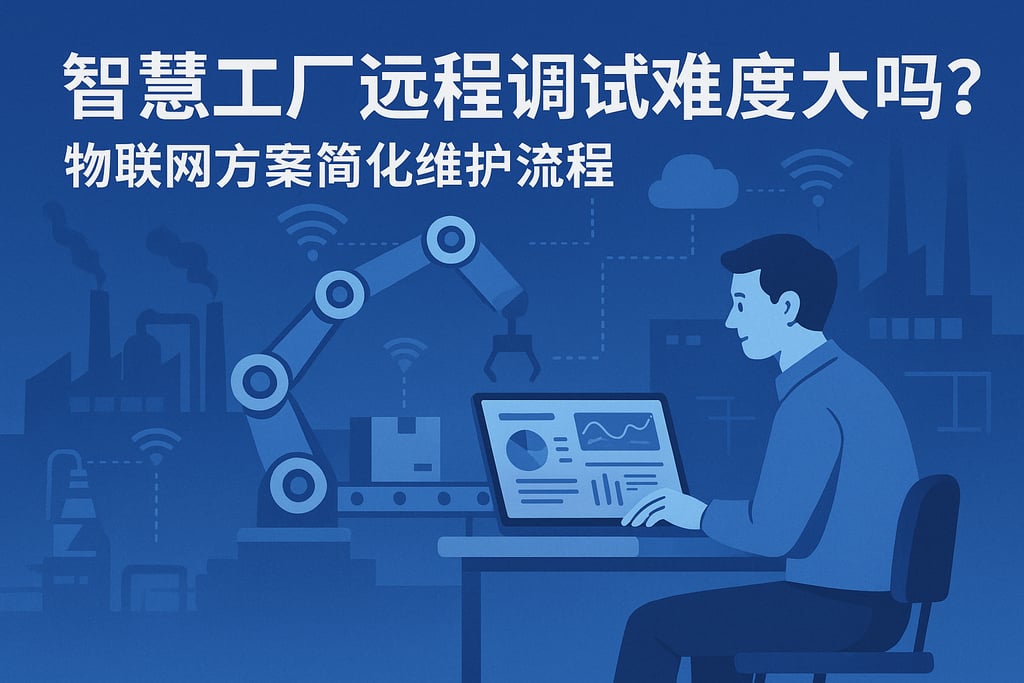 智慧工厂远程调试难度大吗？物联网方案简化维护流程