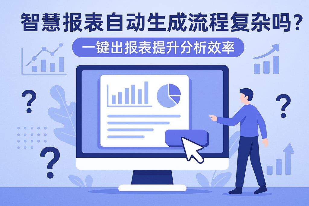 智慧报表自动生成流程复杂吗？一键出报表提升分析效率