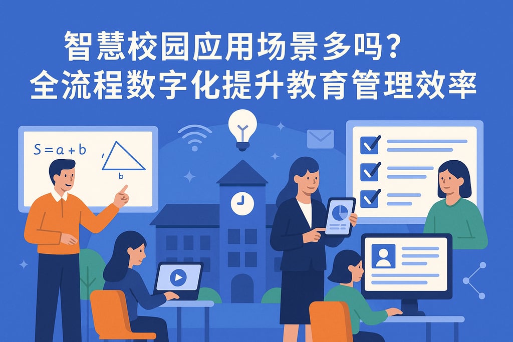 智慧校园应用场景多吗？全流程数字化提升教育管理效率
