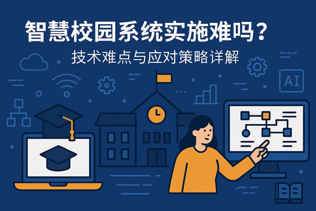 智慧校园系统实施难吗？技术难点与应对策略详解