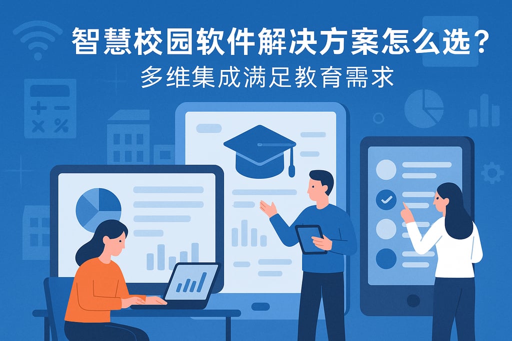智慧校园软件解决方案怎么选？多维集成满足教育需求