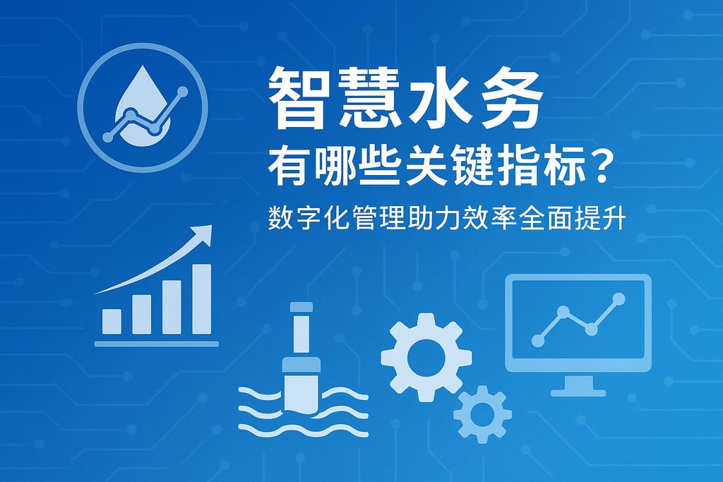 智慧水务有哪些关键指标？数字化管理助力效率全面提升