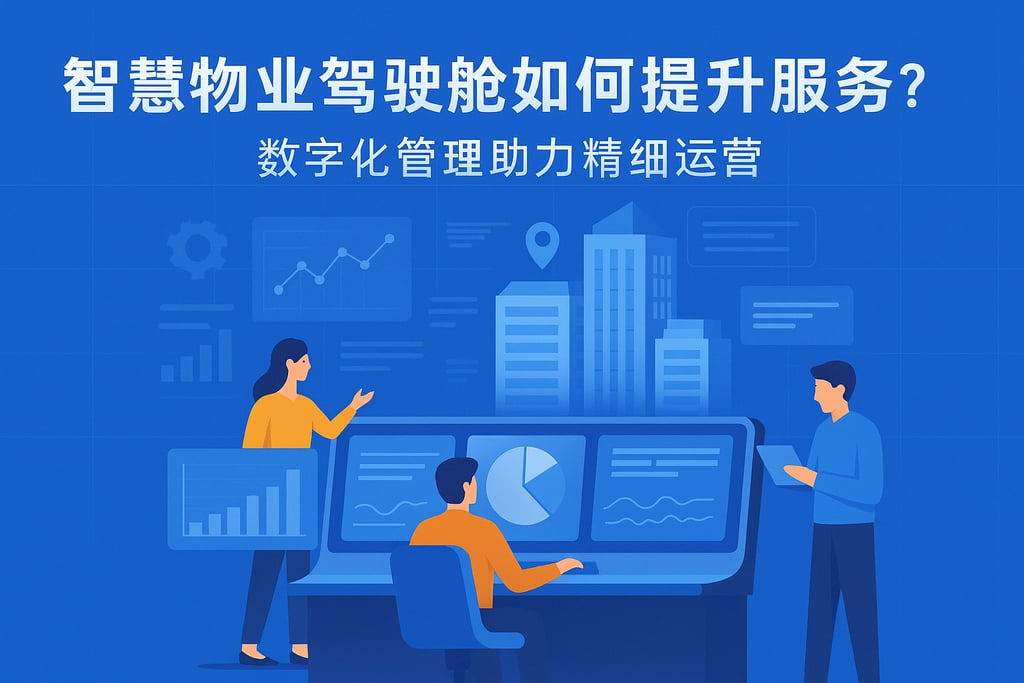 智慧物业驾驶舱如何提升服务？数字化管理助力精细运营