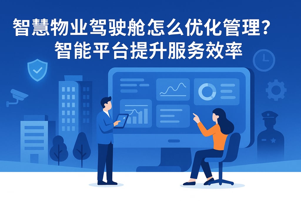 智慧物业驾驶舱怎么优化管理？智能平台提升服务效率