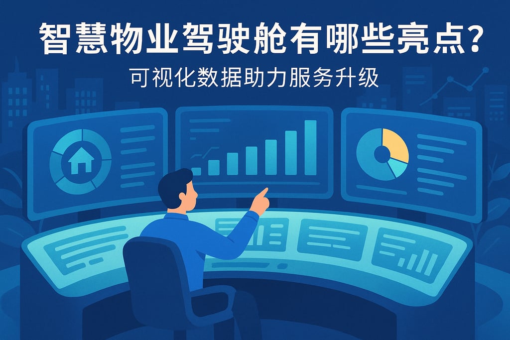 智慧物业驾驶舱有哪些亮点？可视化数据助力服务升级