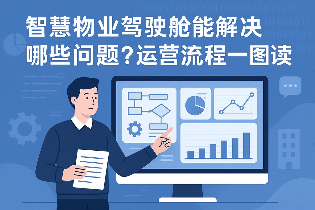 智慧物业驾驶舱能解决哪些问题？运营流程一图读懂