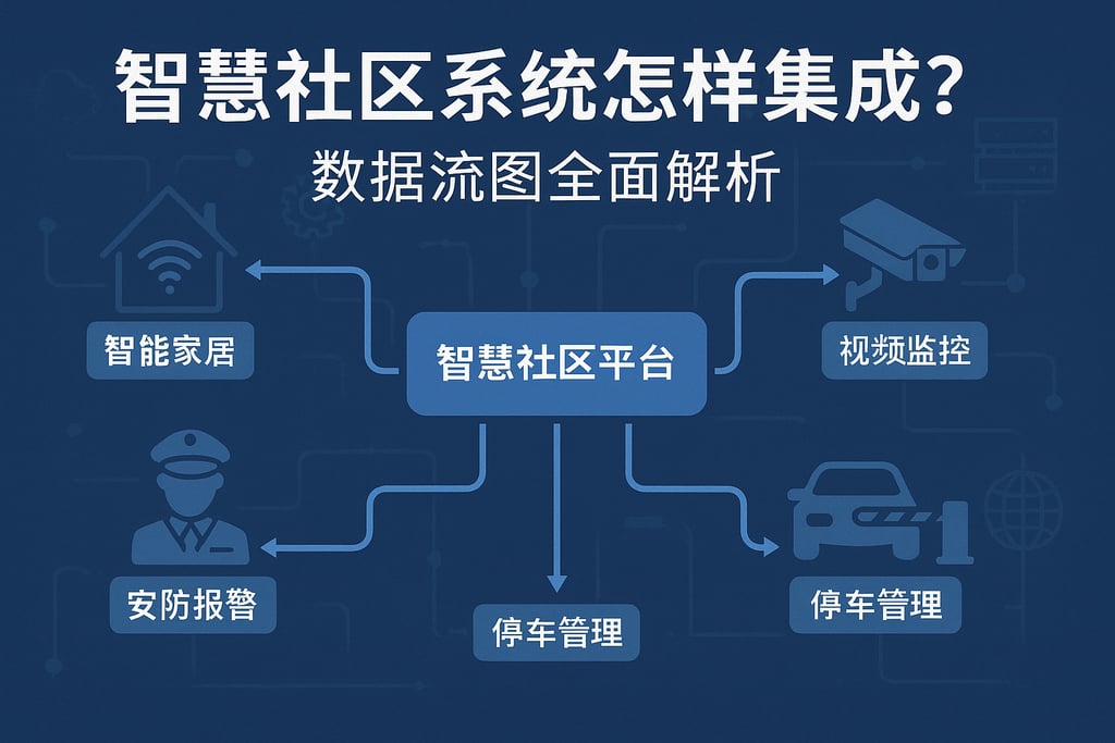 智慧社区系统怎样集成？数据流图全面解析智慧社区运作