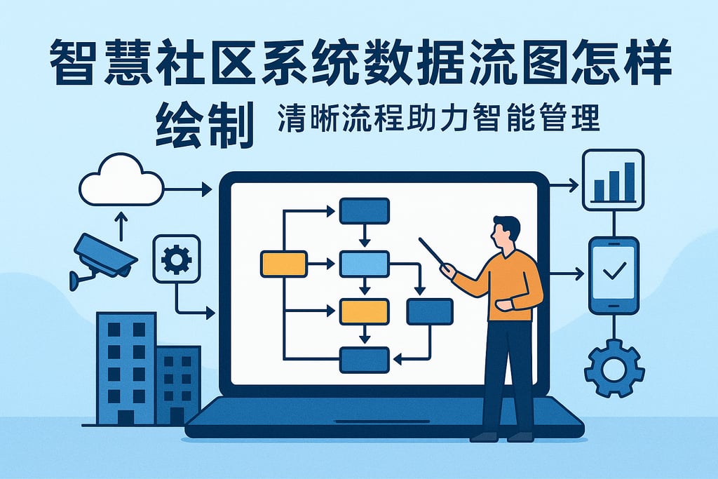 智慧社区系统数据流图怎样绘制？清晰流程助力智能管理