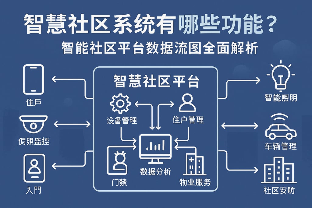 智慧社区系统有哪些功能？智能社区平台数据流图全面解析
