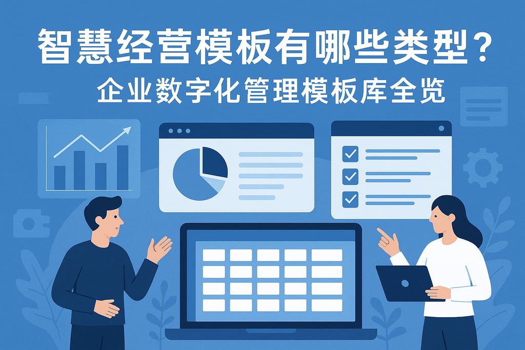 智慧经营模板有哪些类型？企业数字化管理模板库全览