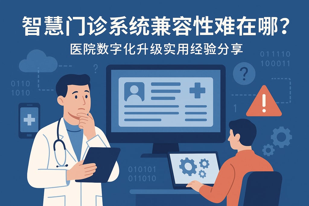智慧门诊系统兼容性难在哪？医院数字化升级实用经验分享