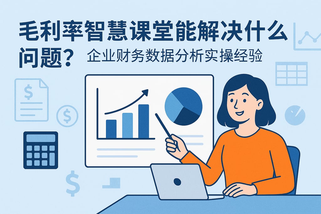 毛利率智慧课堂能解决什么问题？企业财务数据分析实操经验