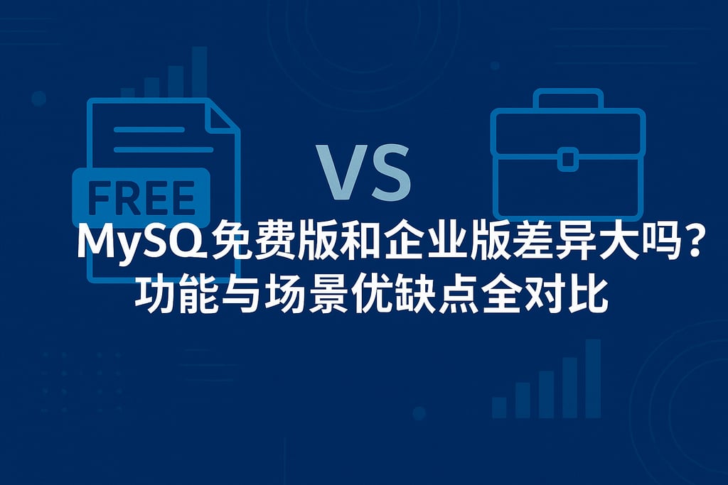 MySQL免费版和企业版差异大吗？功能与场景优缺点全对比
