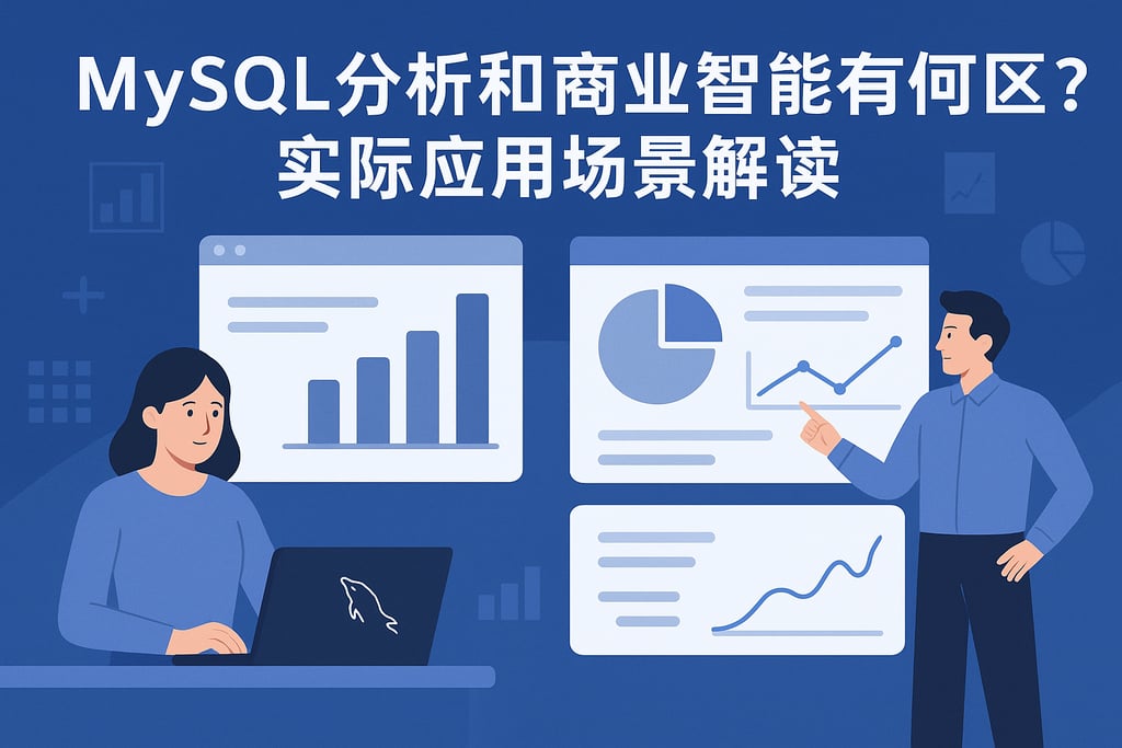 MySQL分析和商业智能有何区别？实际应用场景解读