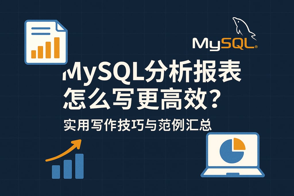 MySQL分析报表怎么写更高效？实用写作技巧与范例汇总