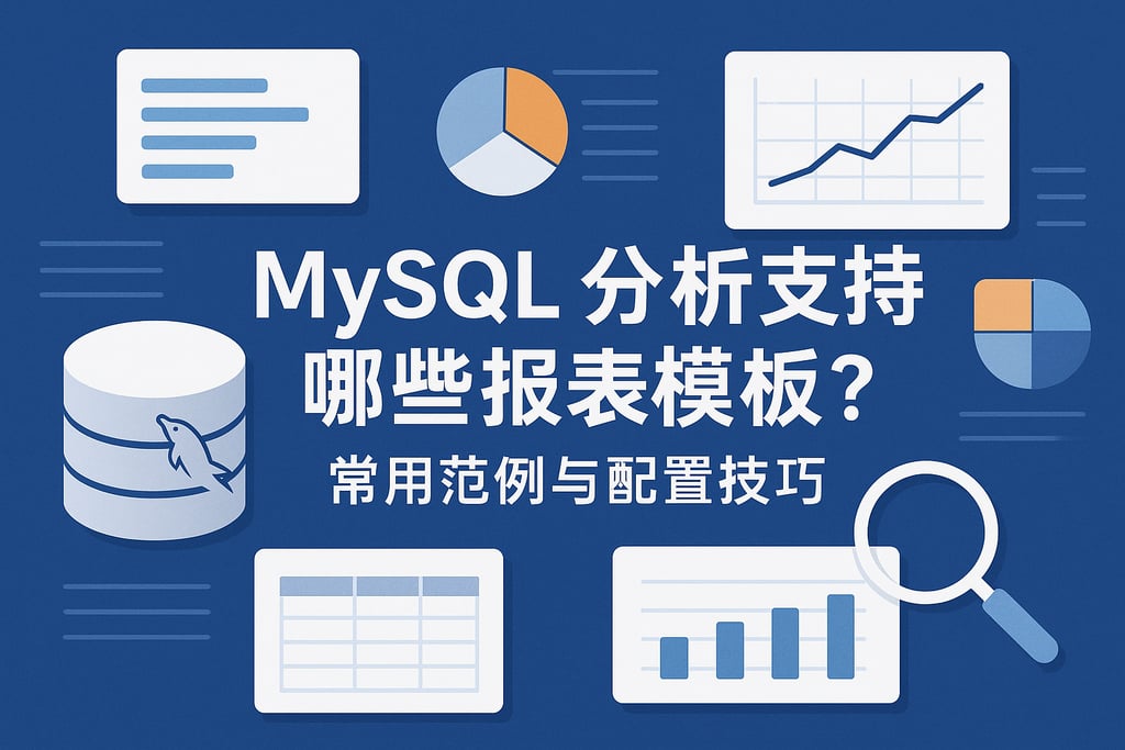 MySQL分析支持哪些报表模板？常用范例与配置技巧