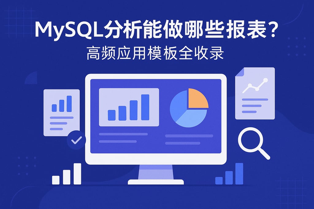 MySQL分析能做哪些报表？高频应用模板全收录