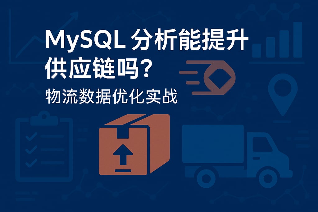 MySQL分析能提升供应链吗？物流数据优化实战