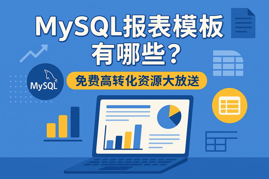 MySQL报表模板有哪些？免费高转化资源大放送