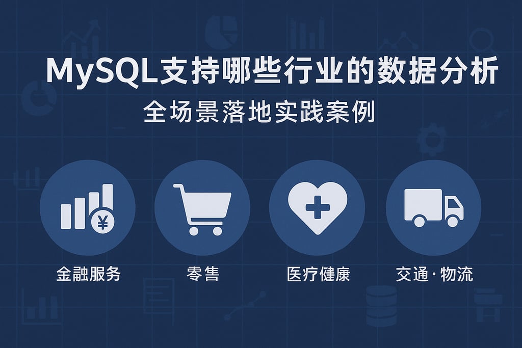 MySQL支持哪些行业的数据分析？全场景落地实践案例