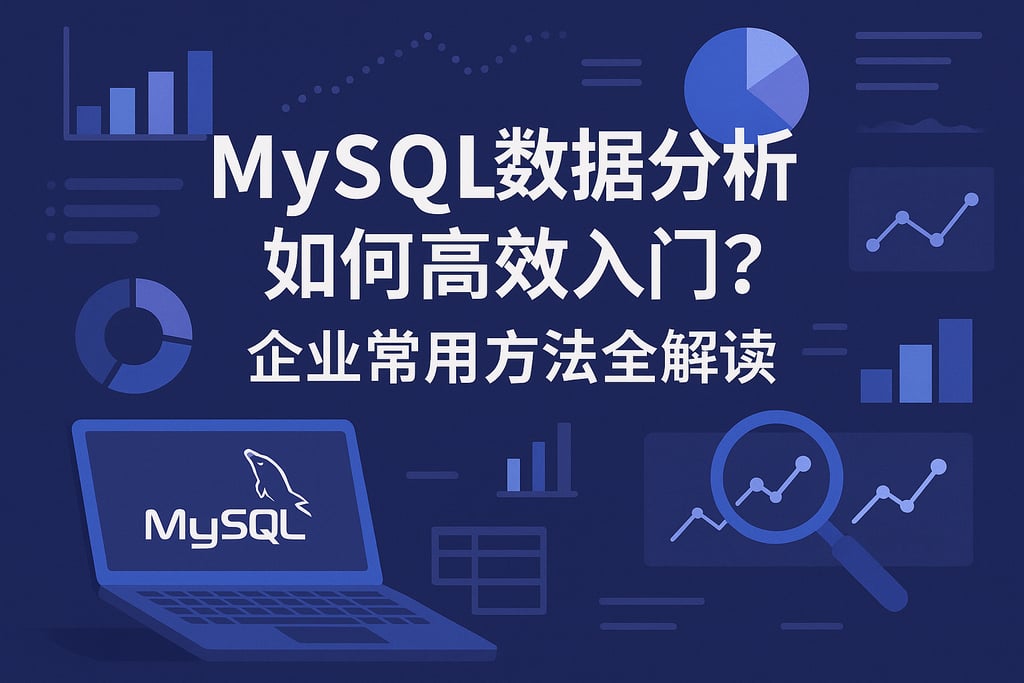 MySQL数据分析如何高效入门？企业常用方法全解读