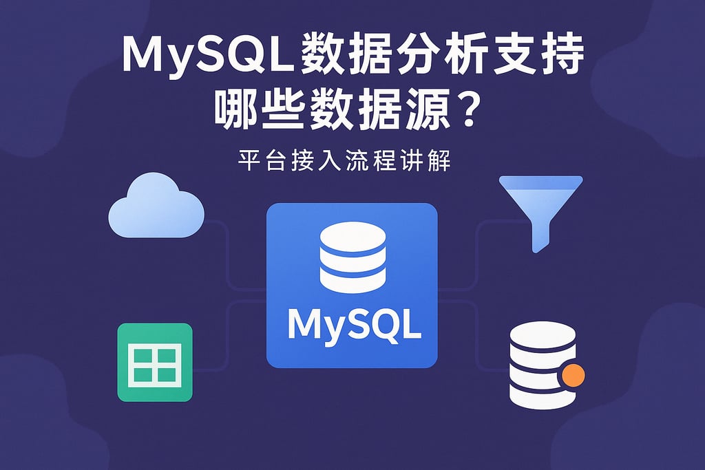 MySQL数据分析支持哪些数据源？平台接入流程讲解