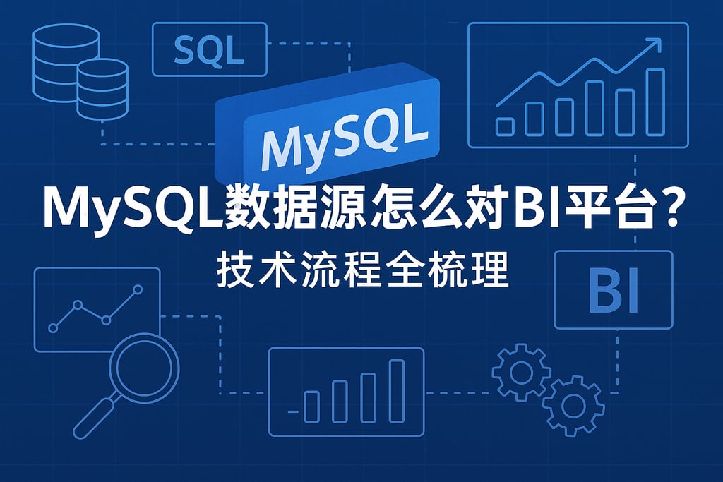 MySQL数据源怎么对接BI平台？技术流程全梳理