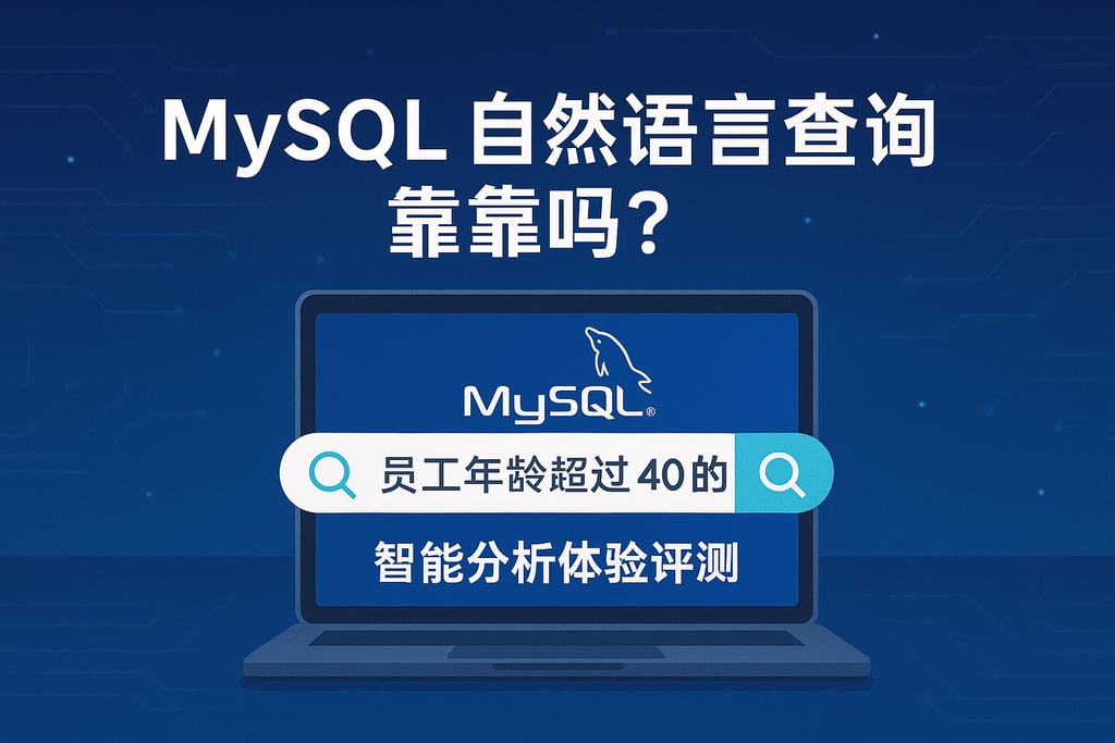 MySQL自然语言查询靠谱吗？智能分析体验评测